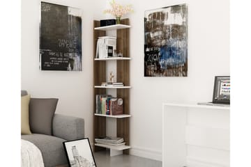 Hejde Bokhylla 45 cm - Brun/Vit - Förvaring - Hylla - Bokhylla