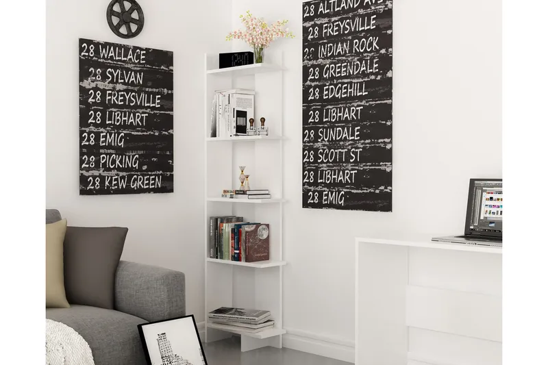 Hejde Bokhylla 45 cm - Extra Vit - Förvaring - Hylla - Bokhylla