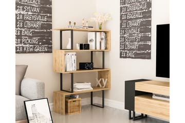 Hejde Bokhylla 92 cm - Brun/Svart - Förvaring - Hylla - Bokhylla