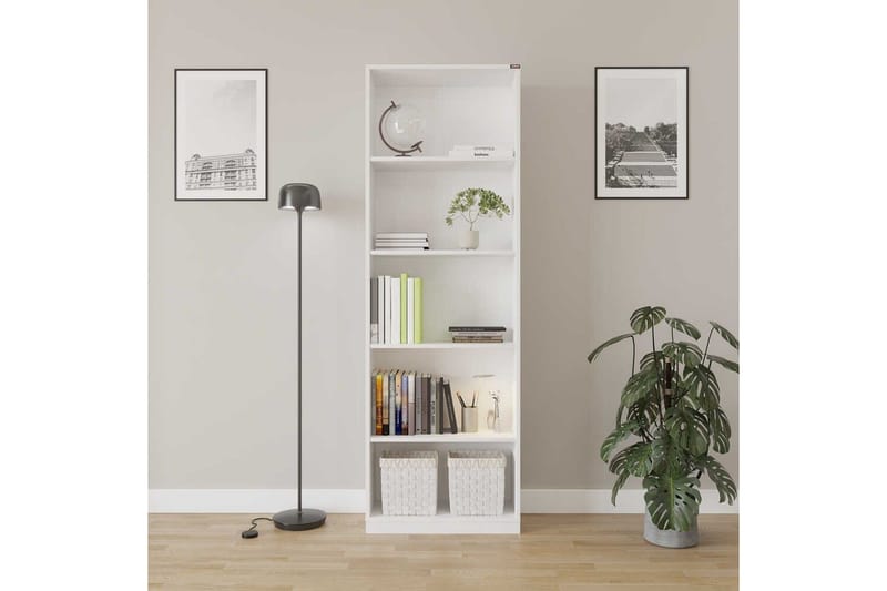 Bokhylla Hemani Vit - Vit - Förvaring - Hylla - Bokhylla