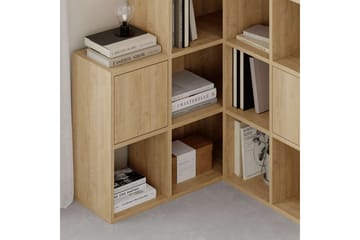 Bokhylla Hideo 150,8 cm - Brun/Ek - Förvaring - Hylla - Bokhylla