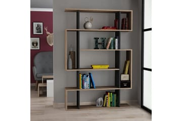 Homitis Bokhylla 108 cm i Valnöt - Ljusbrun - Förvaring - Hylla - Bokhylla