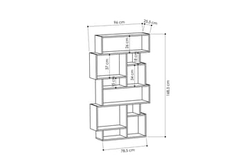 Homitis Bokhylla - Mörkgrå - Förvaring - Hylla - Bokhylla