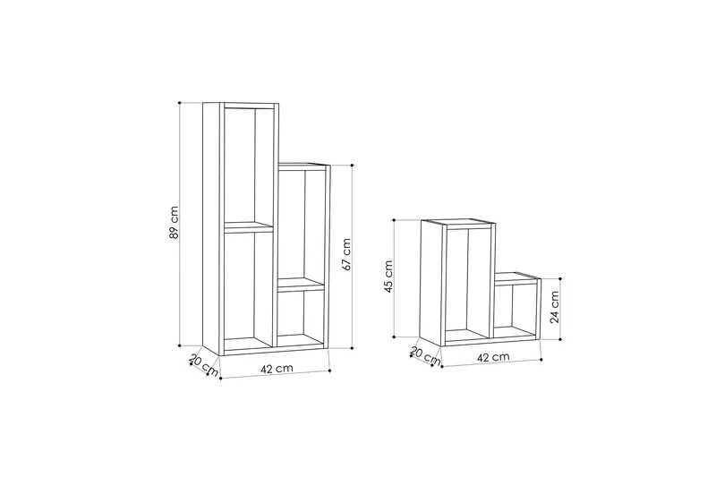 Homitis Hyllor - Vit - Förvaring - Hylla - Bokhylla