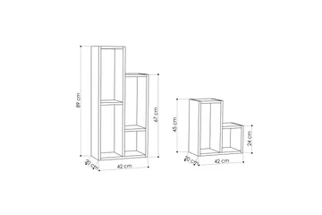 Homitis Hyllor - Vit - Förvaring - Hylla - Bokhylla