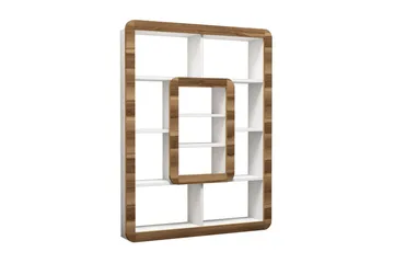 Hovdane Bokhylla 109 cm - Vit/Brun - Förvaring - Hylla - Bokhylla