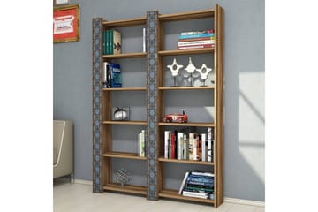 Hovdane Bokhylla 124 cm - Brun - Förvaring - Hylla - Bokhylla