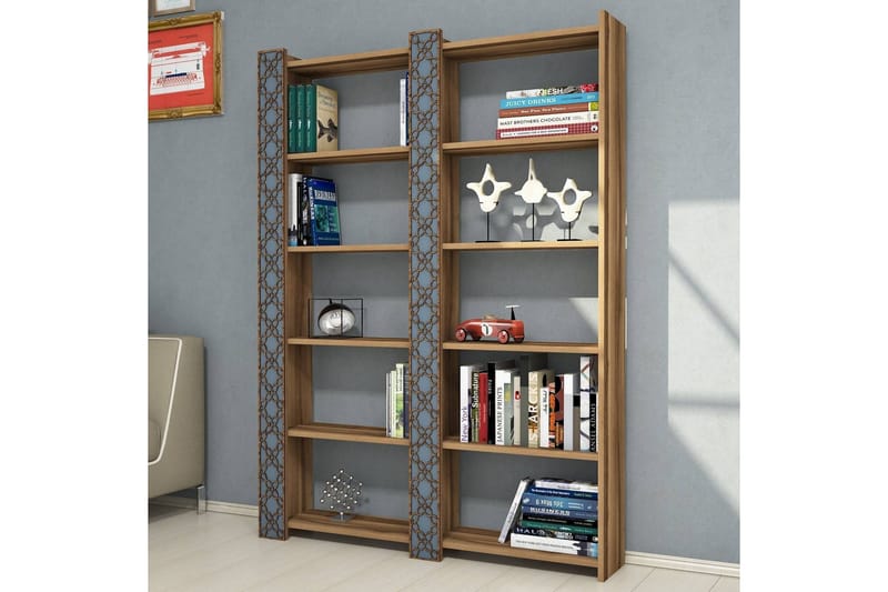 Hovdane Bokhylla 124 cm - Brun - Förvaring - Hylla - Bokhylla