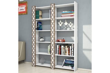 Hovdane Bokhylla 124 cm - Vit - Förvaring - Hylla - Bokhylla