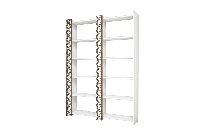 Hovdane Bokhylla 124 cm, Vit