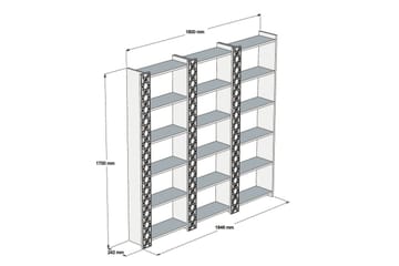 Hovdane Bokhylla 184 cm - Brun - Förvaring - Hylla - Bokhylla