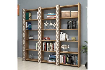 Hovdane Bokhylla 184 cm - Brun/Vit - Förvaring - Hylla - Bokhylla