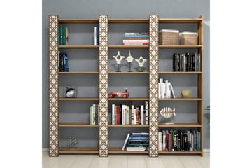 Hovdane Bokhylla 184 cm - Brun/Vit - Förvaring - Hylla - Bokhylla