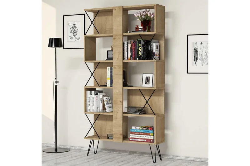 Hovdane Bokhylla 90 cm - Brun - Förvaring - Hylla - Bokhylla