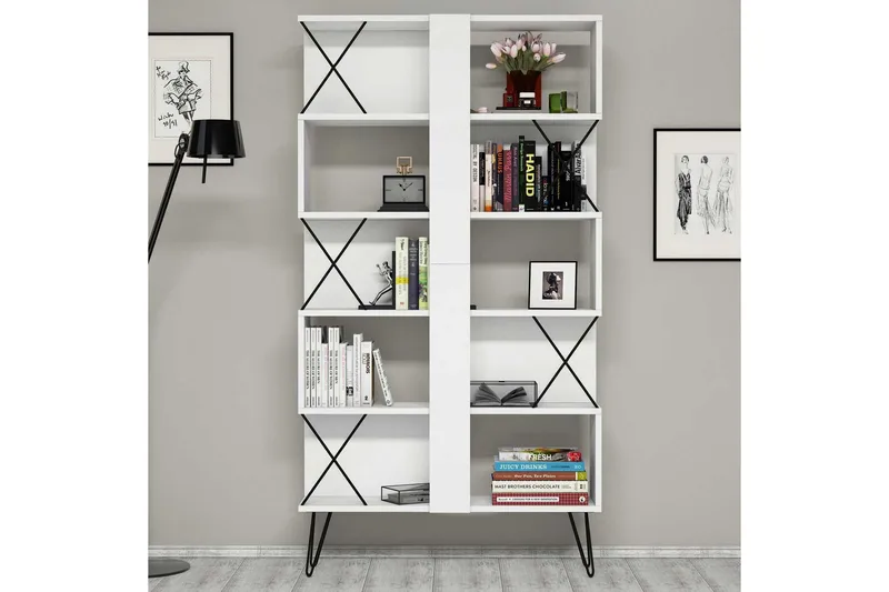 Hovdane Bokhylla 90 cm, Vit