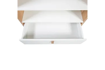 Hylla Helena Vit 80x40xh140 cm Mdf Naturlig/Vit - Förvaring - Hylla - Bokhylla