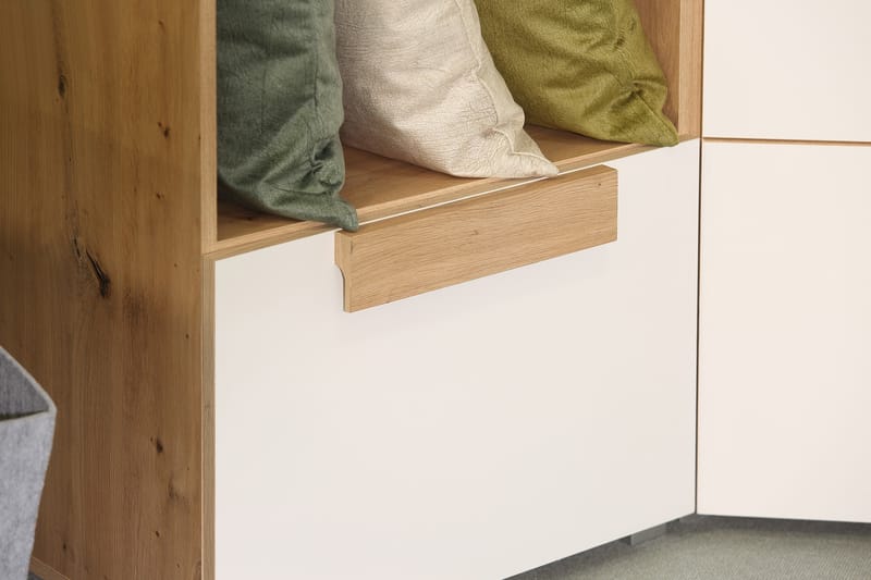 Hylla Knelston 90 cm - Brun|Vit - Förvaring - Hylla - Bokhylla
