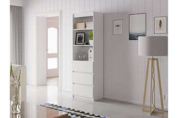 Hylla Office 60x35x180 cm - Vit - Förvaring - Hylla - Bokhylla