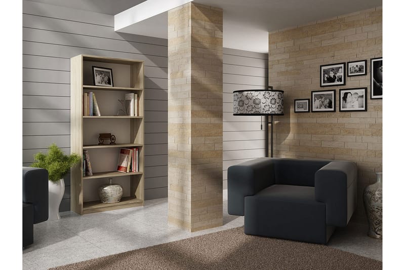 Hylla Office 80x30x182 cm - Ek - Förvaring - Hylla - Bokhylla