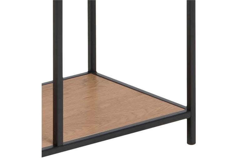 Hylla Seaford 77x35x185 cm Ek/Svart - Förvaring - Hylla - Bokhylla