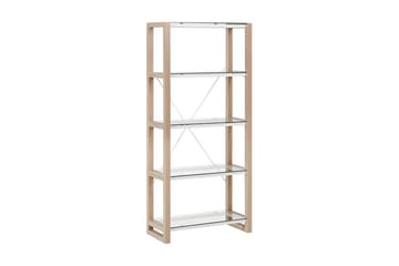Hylla Skiatook 68x30 cm - Vit/Ljust Trä - Förvaring - Hylla - Bokhylla