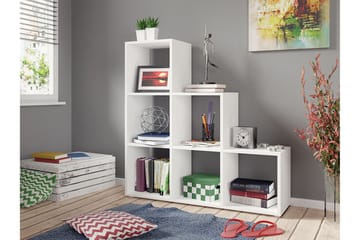 Hylla Trio 105x33x108 cm - Grå/Vit - Förvaring - Hylla - Bokhylla