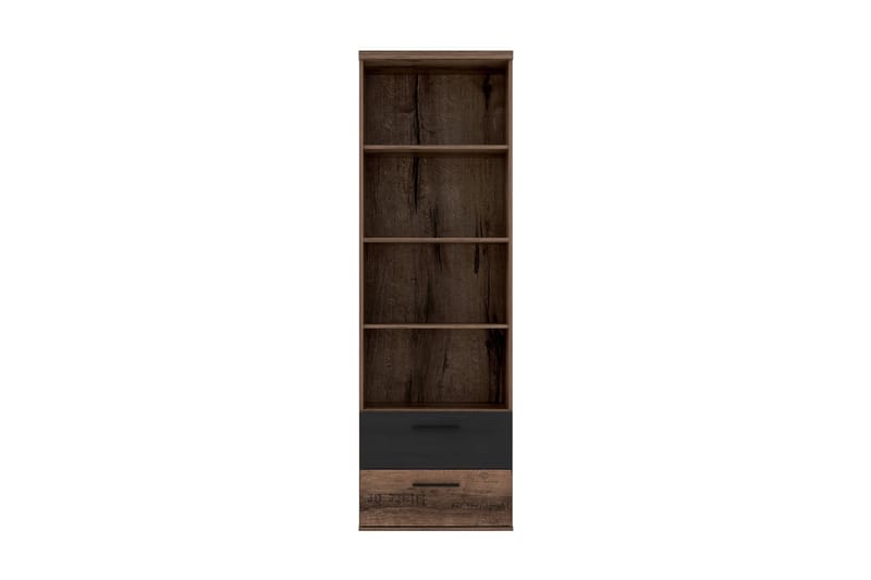 Hylla Pitchcombe 189 cm - Brun|Svart - Förvaring - Hylla - Bokhylla