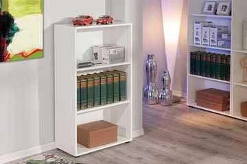 Imhilde Bokhylla 60x110 cm - Vit - Förvaring - Hylla - Bokhylla