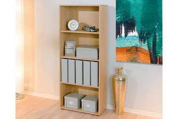 Imhilde Bokhylla 60x145 cm - Ljus Ek - Förvaring - Hylla - Bokhylla