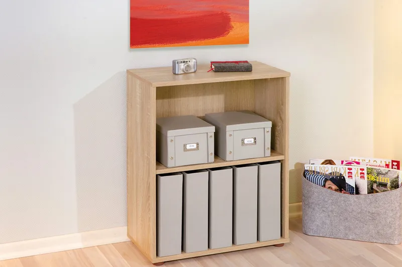 Imhilde Bokhylla 60x75 cm - Ljus Ek - Förvaring - Hylla - Bokhylla