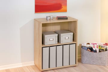 Imhilde Bokhylla 60x75 cm - Ljus Ek - Förvaring - Hylla - Bokhylla