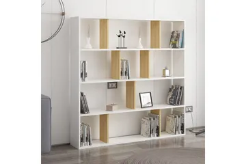 Jasenica Bokhylla 145x25 cm - Trä/Natur/Vit - Förvaring - Hylla - Bokhylla