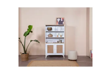 Bokhylla Jatinder Vit / Ek - Vit - Förvaring - Hylla - Bokhylla