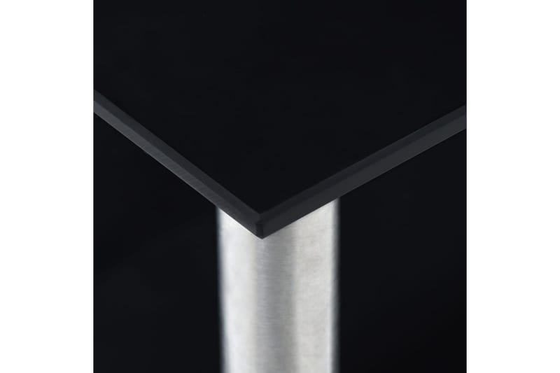 Kökshylla svart 45x16x26 cm härdat glas - Svart - Bokhylla