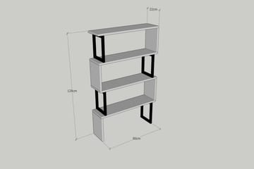 Kalune Bokhylla - Valnöt - Förvaring - Hylla - Bokhylla
