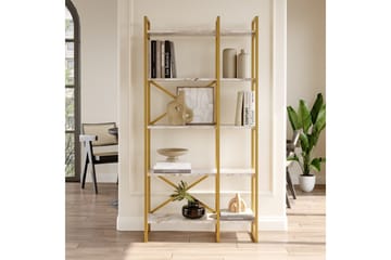 Kerakeha Bokhylla 87,5x30 cm Guld - Hanah Home - Förvaring - Hylla - Bokhylla