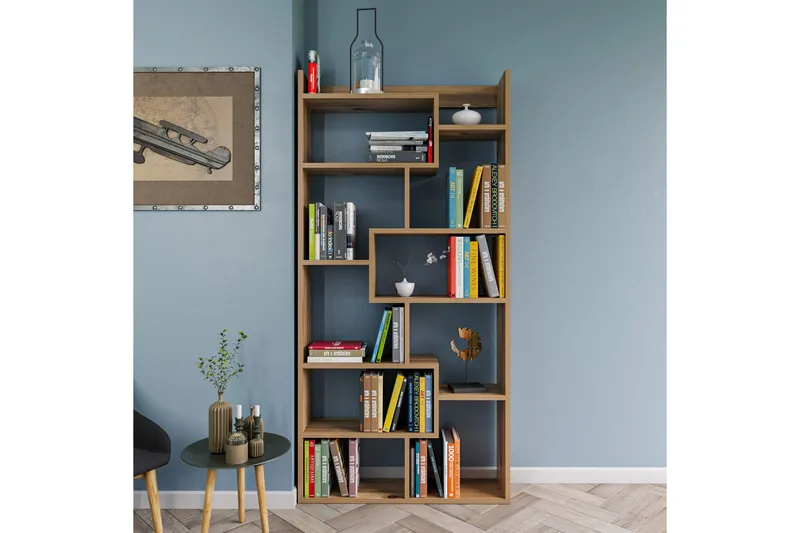 Keralia Bokhylla 90x22 cm 5 Hyllor - Natur - Förvaring - Hylla - Bokhylla