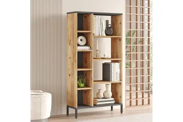 Keshav Bokhylla 72x25,5 cm Antracit/Brun - Hanah Home - Förvaring - Hylla - Bokhylla