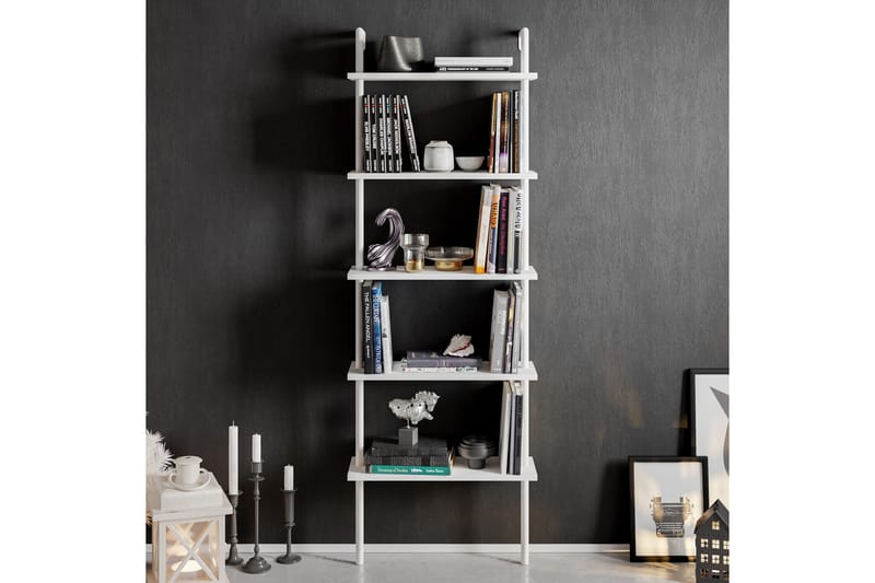 Konsterud Bokhylla - Vit - Förvaring - Hylla - Steghylla & trapphylla