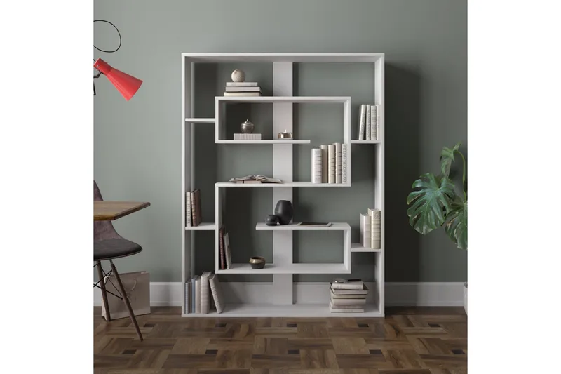 Kussmann Bokhylla 120 cm - Vit - Förvaring - Hylla - Bokhylla