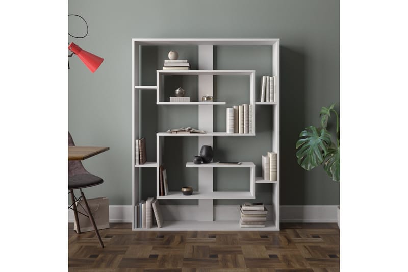 Kussmann Bokhylla 120 cm - Vit - Förvaring - Hylla - Bokhylla