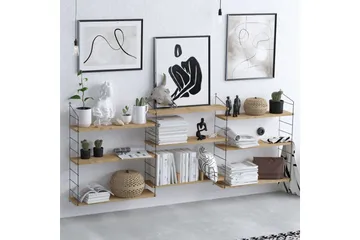 Laba Bokhylla 85x20 cm Brun - Hanah Home - Förvaring - Hylla - Bokhylla