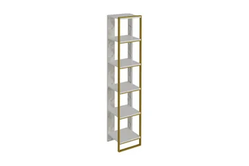 Lachasity Bokhylla 64 cm - Guld|Vit - Förvaring - Hylla - Bokhylla