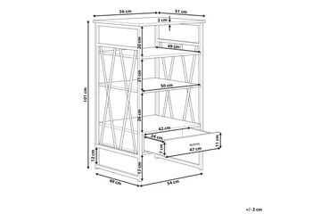 Lanthorn Hylla - Brun - Förvaring - Hylla - Bokhylla