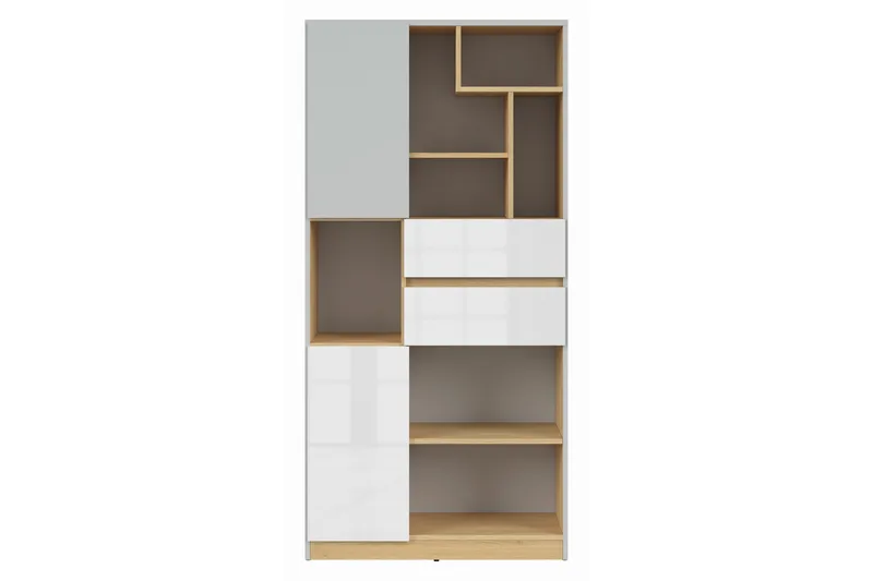 Leokkol Bokhylla 80 cm - Trä/natur|Vit|Grå - Förvaring - Hylla - Bokhylla