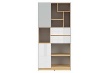 Leokkol Bokhylla 80 cm - Trä/natur|Vit|Grå - Förvaring - Hylla - Bokhylla