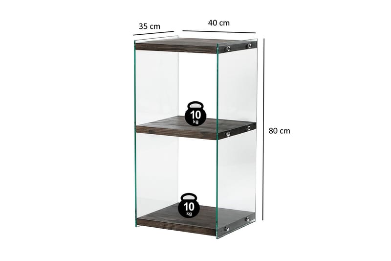 Lepinas Bokhylla 40 cm - Antracit - Förvaring - Hylla - Bokhylla