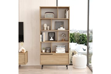 Liyakat Bokhylla 83,9 cm - Valnöt - Förvaring - Hylla - Bokhylla