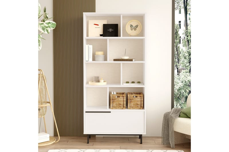 Liyakat Bokhylla 83,9 cm - Vit - Förvaring - Hylla - Bokhylla