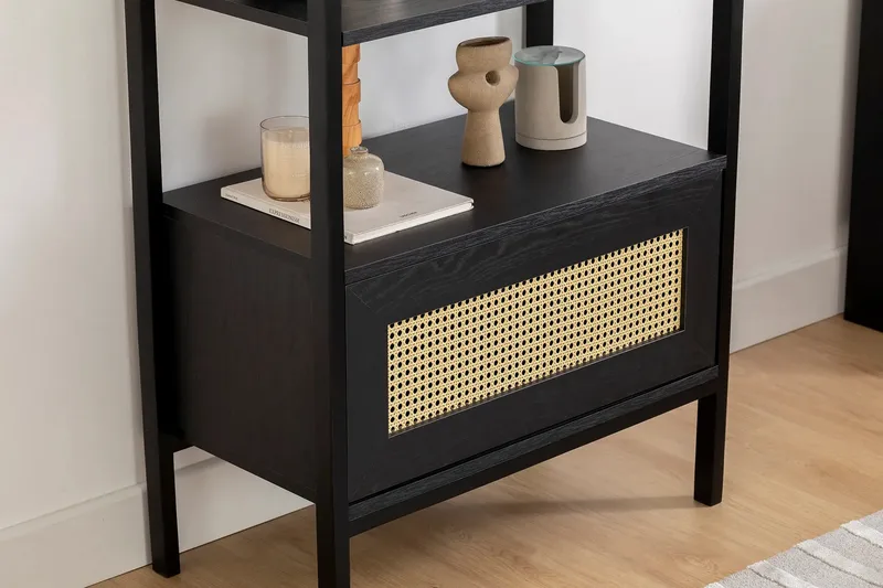 Makwana Bokhylla 76 cm - Svart - Förvaring - Hylla - Bokhylla